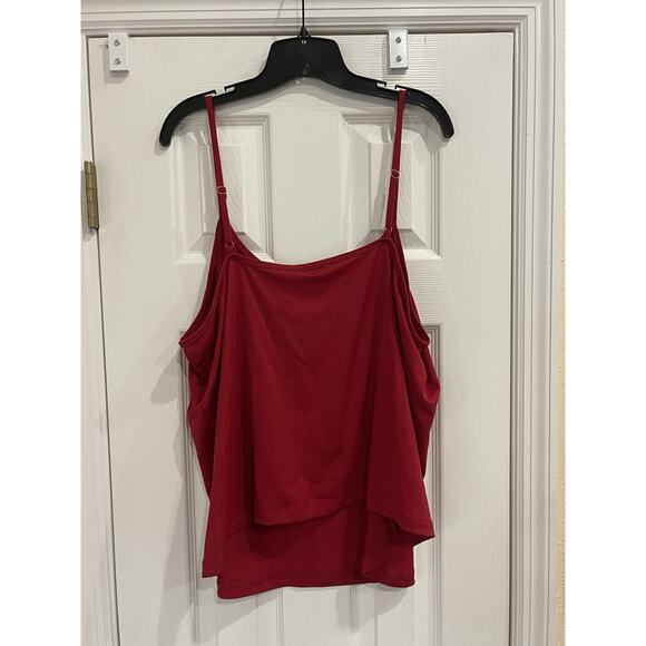 Lane Bryant Red Cami Tank Top Size 22/24 - Picture 3 of 3